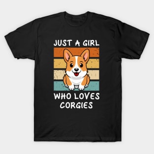 Just a Girl who loves corgis T-Shirt